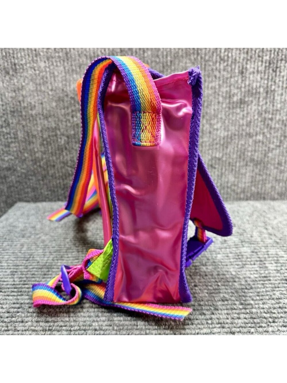 Lisa Frank Panda Painter Backpack Bag Vintage 90’s Rainbow Straps Case VERY RARE - Picture 10 of 16